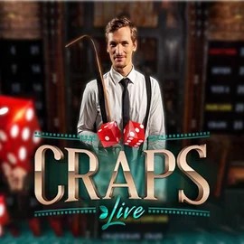 Live Craps slot visual from Evolution available on spinfinn.co.uk