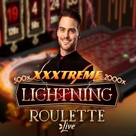 Live Casino logo of XXXtreme Lightning Roulette from Evolution at Spinfin Casino
